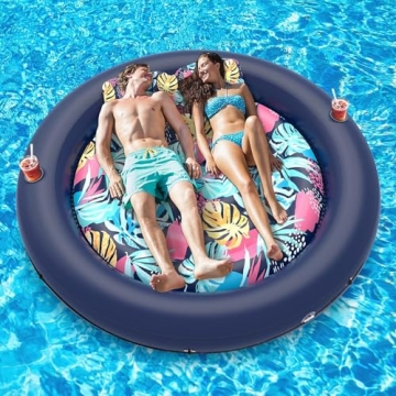 LUSVNEX Tanning Pool Lounger Float - Ultimate Sunbathing & Relaxation