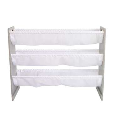 Humble Crew Toy Storage Organizer, White/Pink/Purple/Turquoise 34x11x31 inches,12x9x6 inches,16x12x6 inches