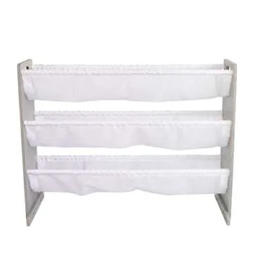 Humble Crew Toy Storage Organizer, White/Pink/Purple/Turquoise 34x11x31 inches,12x9x6 inches,16x12x6 inches