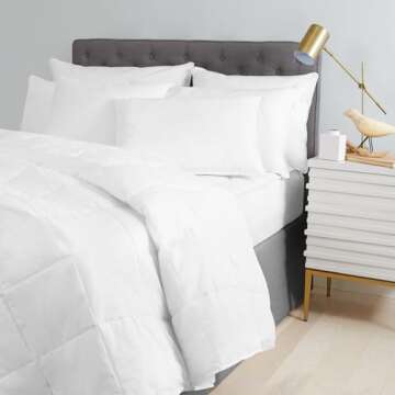 Standard Textile Innerloft All Season Duvet Insert, Washable Comforter, White, King/Cal King