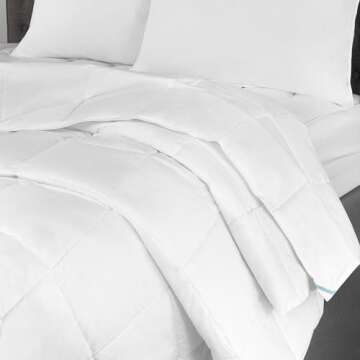 Standard Textile Innerloft All Season Duvet Insert, Washable Comforter, White, King/Cal King