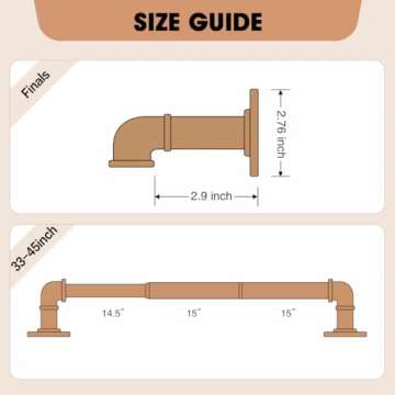 1 Inch Industrial Curtain Rods, Blackout Wrap Around Curtain Rod, for Indoor and Outdoor, Simple Design