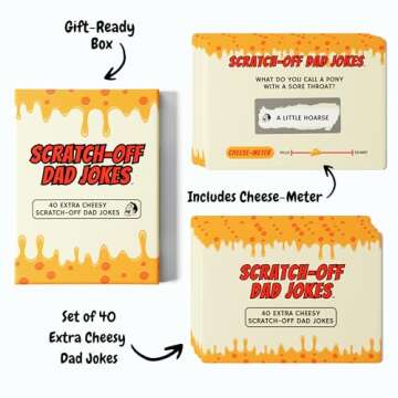 Gifts for Dad - Scratch Off Dad Jokes - Dad Christmas Gifts, White Elephant Gifts for Adults, Funny ...