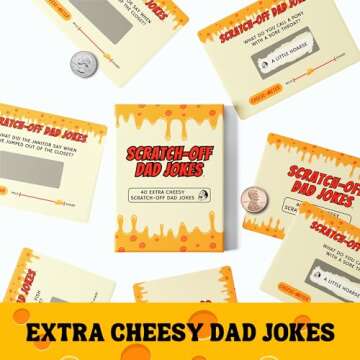 Gifts for Dad - Scratch Off Dad Jokes - Dad Christmas Gifts, White Elephant Gifts for Adults, Funny Gifts, Dad Birthday Gift, Gifts for Husband, Gifts for Men, Dad Stocking Stuffers