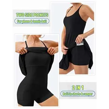Ewedoos Tennis Dress - Women’s Athletic Clothing with Support