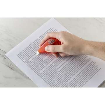 BIC Wite-Out Brand EZ Correct Correction Tape, 39.3 Feet, 18-Count Pack of white Correction Tape, Fa...