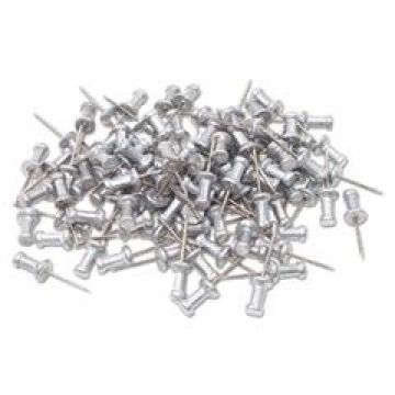 Push Pins with Sharp Steel Points - Box of 100
