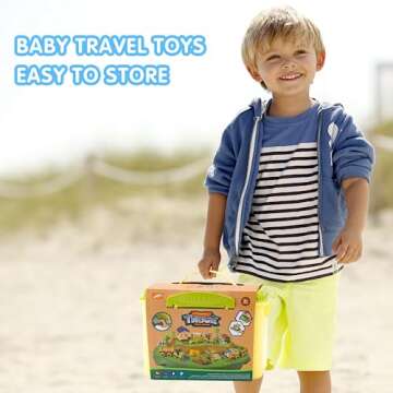 Eaciilee Sandbox Toys - Combine Harvester Truck Toy with Trailer - Farm Sand Box Toys Vehicle with Farm Animal Cows, Lambs, Outdoor Beach and Sand Toy Trucks - Gifts for Boys Girls Kids