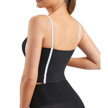 Stylish Padded Sports Bra for Active Women in Black