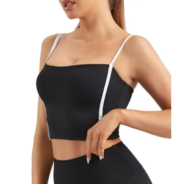 Stylish Padded Sports Bra for Active Women in Black