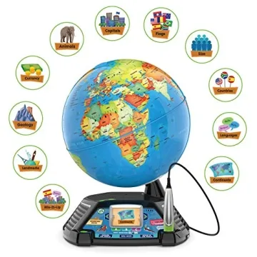 LeapFrog Smart Globe - Interactive Educational Globe for Kids