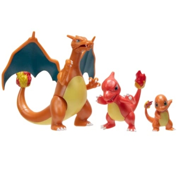 Pokémon Evolution 3-Pack: Charmander to Charizard Articulated Figures