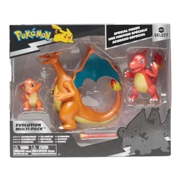 Pokémon Evolution 3-Pack Charmander Charizard Figures