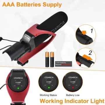 Comica CVM-V30PRO Shotgun Microphone for DSLR Cameras