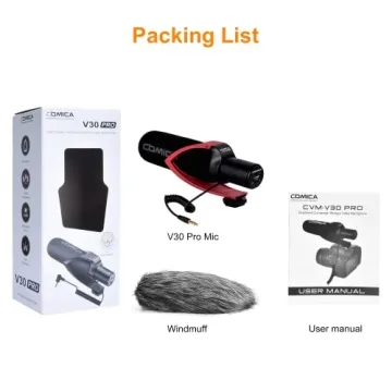 Comica CVM-V30PRO Shotgun Microphone for DSLR Cameras