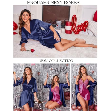 Ekouaer Satin Robe for Women - Stylish and Luxurious Sleepwear