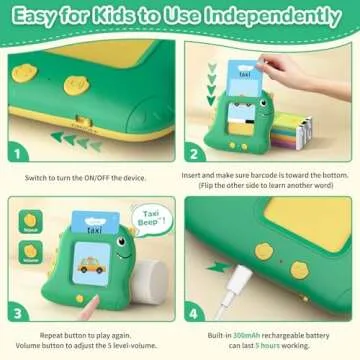 Alotwan Toddler Talking Flash Cards for Early Learning