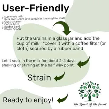 Kefir, Kefir Grains, Scoby, Milk Kefir Grains, Live Starter, Cultures, Bulgaros de Leche, Bulgarian Milk Kefir Grains, Kefir Strainer, Works w/Whole Milk, Coconut Milk, Almond Milk, Oat Milk