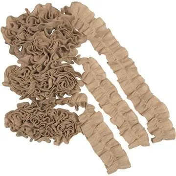 Rustic Jute Burlap Garland Set of 3 for Holidays