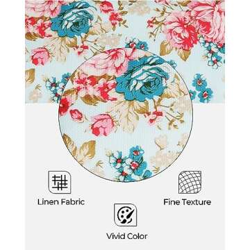 AMOOS Weekly Pill Organizer 2 Times a Day, Travel AM PM Pill Box 7 Day with Lightproof Canvas Bag for Privacy Protection, Large Daily Pill Organizer for Vitamin, Supplement, Fish Oil (Colorful Flower)