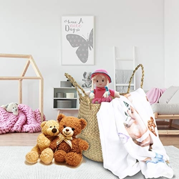 AXIESO Hand Woven Seagrass Basket for Stylish Storage