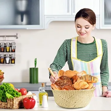 AXIESO Hand Woven Seagrass Basket for Stylish Storage