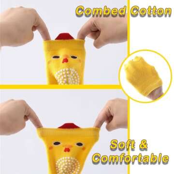 Legsleeve for Crawling - 5 Pack Anti Slip Unisex Baby Knee Protectors - Toddler Knee Pads Gift Idea ...