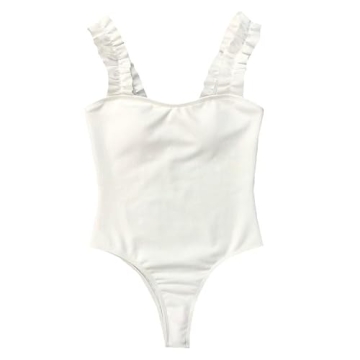 Avanova Women's Ruffle Strappy One Piece Swimsuit for Beach