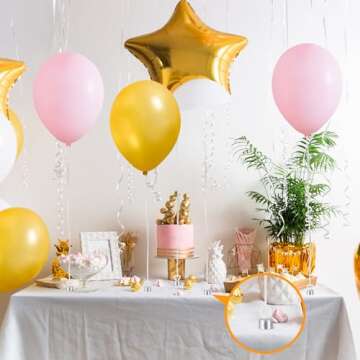 24 Pcs Cute Heart Magnetic Balloon Weights for Events