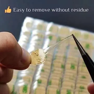 Wsiliana 480 Pcs Press on Jelly Glue Tabs Transparent Strong Sticky Double Sided Nail Adhesive Waterproof Breathable Large Size 20 Sheets Nail Glue Stickers (#2-Large Size)