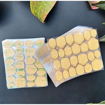 Wsiliana 480 Pcs Press on Jelly Glue Tabs Transparent Strong Sticky Double Sided Nail Adhesive Waterproof Breathable Large Size 20 Sheets Nail Glue Stickers (#2-Large Size)