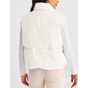 Stylish MEROKEETY Women's Puffer Vest with Pockets