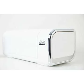 Sizzix Big Shot Switch Plus Starter Kit (White), Electric Die Cutting & Embossing Machine For Arts & Crafts, Card Making, Scrapbooking & Papercraft (9-inch Opening)