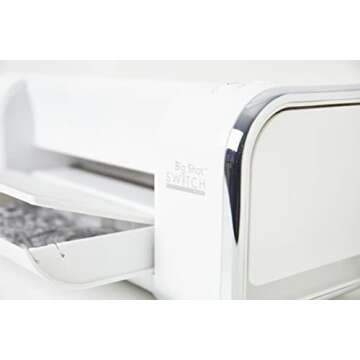 Sizzix Big Shot Switch Plus Starter Kit (White), Electric Die Cutting & Embossing Machine For Arts & Crafts, Card Making, Scrapbooking & Papercraft (9-inch Opening)