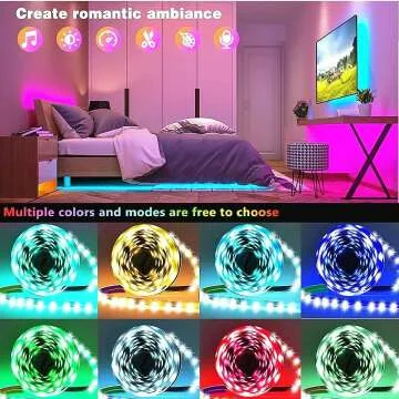Tenmiro LED Strip Lights 100ft - Music Sync RGB