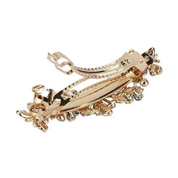 Fancy Floral Rhinestone Hair Clips Pack for Women