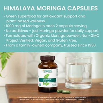 Himalaya Moringa 1000mg Vegan Antioxidant Superfood Capsules