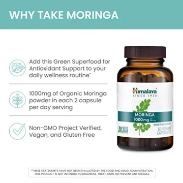 Himalaya Moringa 1000mg Vegan Antioxidant Superfood Capsules