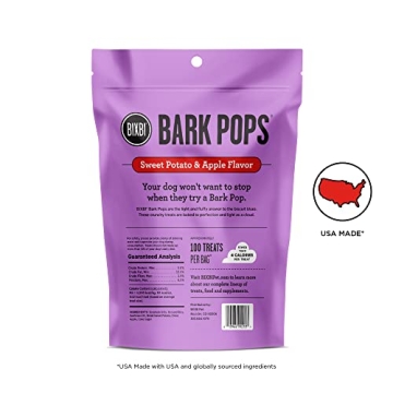 BIXBI Bark Pops Crunchy Dog Treats 4 oz Healthy Rewards
