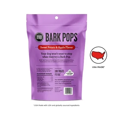 BIXBI Bark Pops Crunchy Dog Treats 4 oz Healthy Rewards