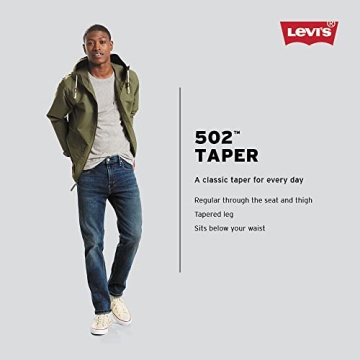 Levi's Men's 502 Taper Fit Jeans for Reliable Comfort