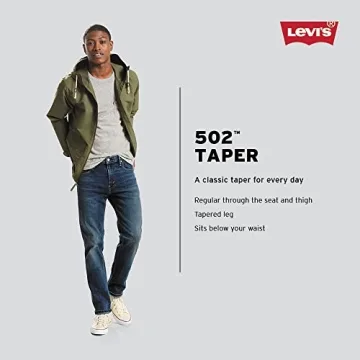 Levi's Men's 502 Taper Fit Jeans for Reliable Comfort