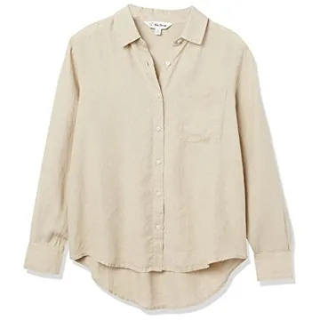 The Drop Women's June Relaxed-Fit Linen Shirt for Style