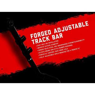 Rough Country Front Forged Adjustable Track Bar for 1984-2001 XJ/ZJ/MJ - 1181