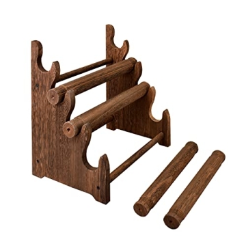 Antique Wooden 4 Tier Bracelet Display Stand for Organizing