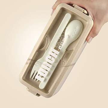 Iteryn Bento Box - 3-In-1 Compartment Lunch Container