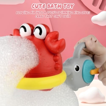 Engaging Crab Bubble Machine - Fun Bath Toys for Toddlers