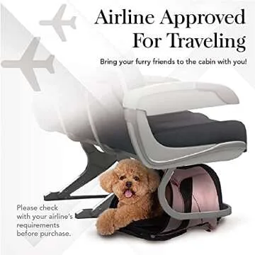 ibiyaya Airline Approved Pet Carrier - Stylish & Lightweight