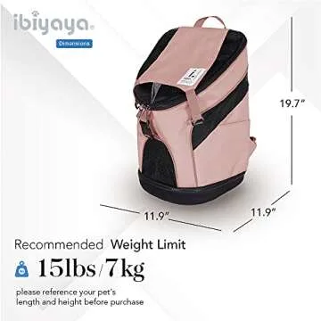 ibiyaya Airline Approved Pet Carrier - Stylish & Lightweight
