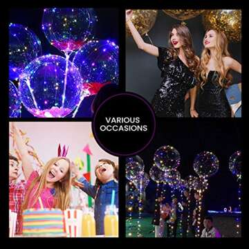 VIDELLY Clear Bobo Balloons for Events and Decor